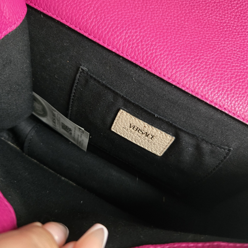 Versace Virtus Leather Crossbody Bag - Picture 11 of 14